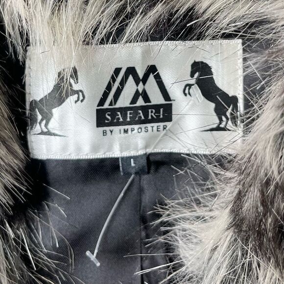 SAFARI BY IMPOSTER Faux Snow Leopard Bolero/Cropped Jacket - Picture 6 of 10